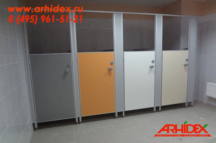 Сантехнические перегородки детские туалетные кабины Архидекс Стандарт 16мм